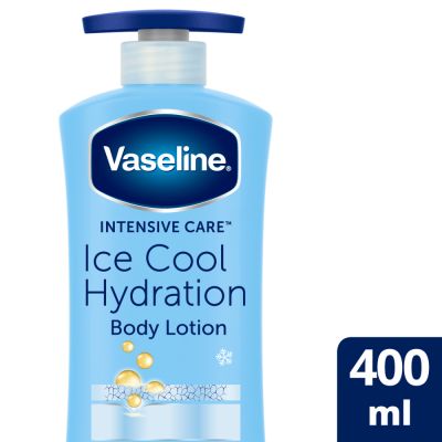 Vaseline, Body Lotion, Ice Cool Hydration, Moisturize & Cool Down The Skin - 400 Ml