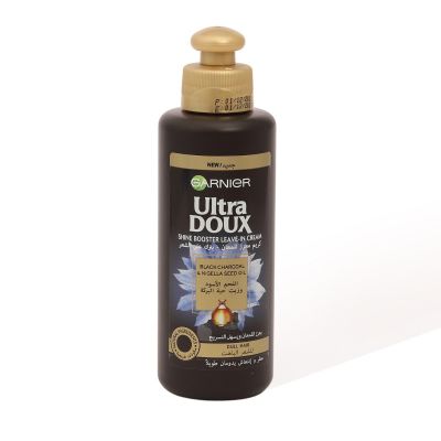Garnier, Ultra Doux, Leave In Cream, With Charcoal & Nigella Seed Extract, For Dull Hair - 200 Ml