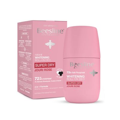 Beesline, Deodorant Roll-On, Super Dry, Jouri Rose, 72 Hrs. Protection, For Women - 50 Ml