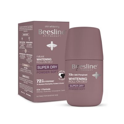 Beesline, Deodorant Roll-On, Super Dry, Powder Soft,  72 Hrs. Protection, For Women - 50 Ml