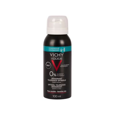 Vichy, Optimal Tolerance, Deodorant Spray, Sensitive Skin, For Men, Alcohol Free - 100 Ml