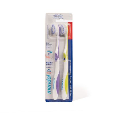 Meridol, Toothbrush, Parodont Expert, Gum Health Extra Soft - 2 Pcs