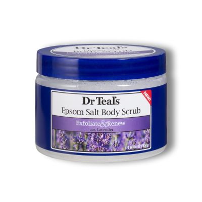 Dr Teals, Body Scrub, Epsom Salt, Exfoliate & Renew, Lavender - 454 Gm