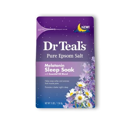 Dr Teals, Bath Salt, Soaking Solution, Sleep Soak, Melatonin - 1360 Gm