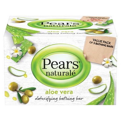Pears, Bathing Bar, For Skin Detoxifying, With Aloe Vera - 125 Gm