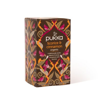 Pukka, Organic Tea, Licorice & Cinnamon - 20 Sachets