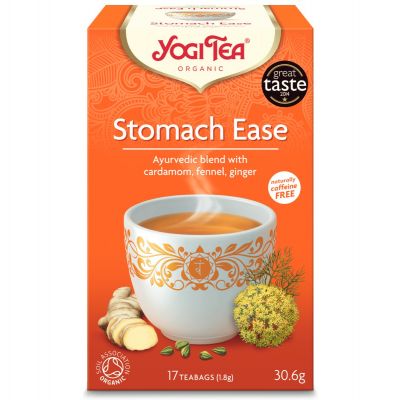 Yogi, Organic Tea, Caffeine Free, For Stomach Ease - 17 Sachets