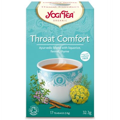Yogi, Organic Tea, Caffeine Free, For Throat Comfort - 17 Sachets