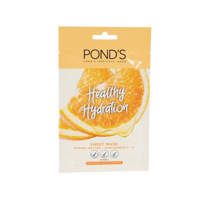 Ponds, Orange Mask, With Vitamin C & Hyaluronic Acid, Hydrates The Skin - 1 Pc