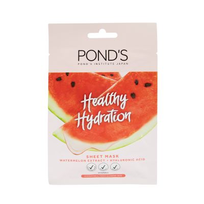 Ponds, Watermelon Mask, With Vitamin E & Hyaluronic Acid, Hydrates The Skin - 1 Pc
