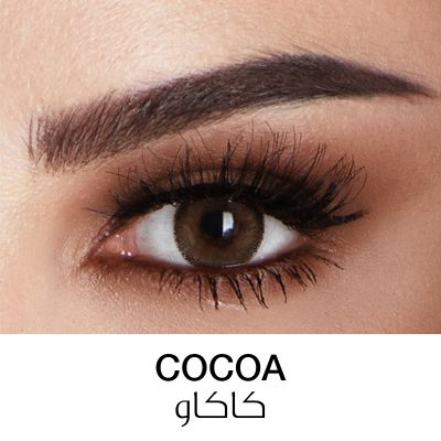 Amara, Colored Contact Lenses, Monthly, Cocoa - 1 Pair