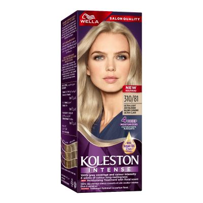 Wella, Koleston, Hair Color, Ultra Light Ash Blonde, 310/81, With Argan Oil - 1 Kit