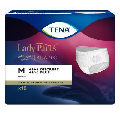 Tena, Lady Pants, Discreet Plus, Medium - 18 Pcs