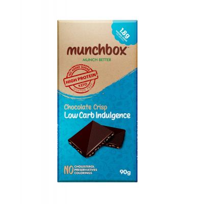 Munchbox, Chocolate Crisp, Low In Carbohydrate, Gluten Free - 90 Gm