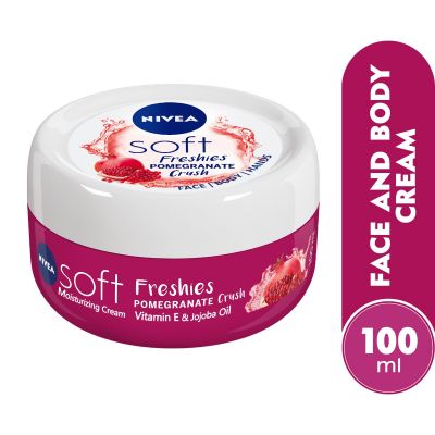Nivea, Body Cream, Soft, With Pomegranate Scent - 100 Ml