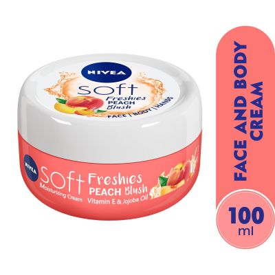 Nivea, Body Cream, Soft, With Peach Scent - 100 Ml