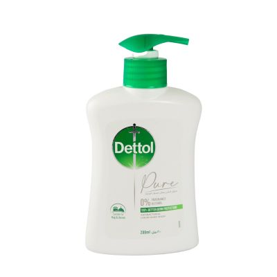 Dettol, Hand Wash, Pure, Without Fragrance & Alcohol - 200 Ml