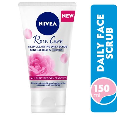 Nivea, Rose Care, Deep Cleansing Daily Scrub, For All Skin Types - 150 Ml