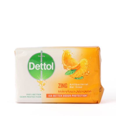 Dettol, Bar Soap, Zing, Vitality And Activity - 120 Gm