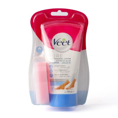 Veet, Pure, Hair Removal Cream, Inshower - 150 Gm