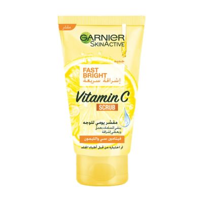 Garnier, SkinActive, Fast Bright Facial Scrub, with Vitamin C & Lemon - 150 Ml