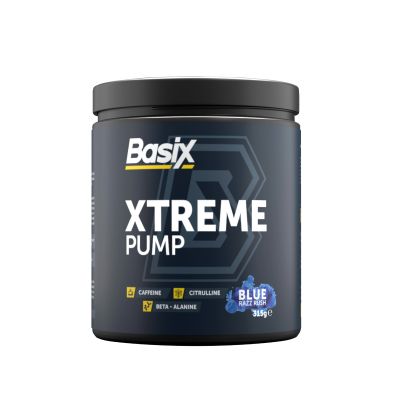 Basix, Xtreme Pump, Blue Razz Rush - 315 Gm