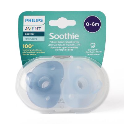 Avent, Baby Pacifiers, Soothie, 0-6 M - 2 Pcs