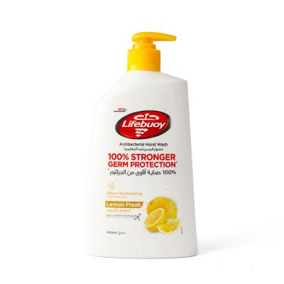 Lifebuoy, Antibactirial Hand Wash, Lemon Fresh - 500 Ml