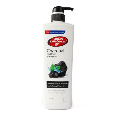 Lifebuoy, Germ Protection Body Wash, Charcoal and Mint - 700 Ml