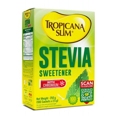 Tropicana Slim, Sweetener, With Chromium - 100 Sachets