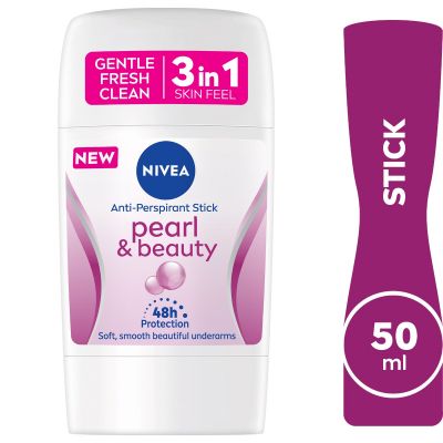 Nivea, Deodorant Stick, Pearl & Beauty 3 In 1, for Women - 50 Ml