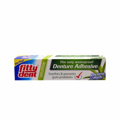 Fitty Dent, Waterproof Denturw Adhesive, Sensitive - 40 Gm