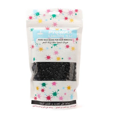 Prowax, Hard Wax Beans for Hair Removal, Black - 250 Gm
