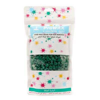 Prowax, Hard Wax Beans for Hair Removal, Green, Dry Skin - 250 Gm