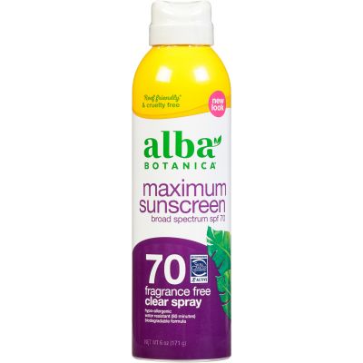Alba Botanica, Spray Sunscreen, Spf 70, Maximum - 171 Gm