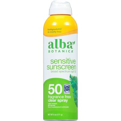 Alba Botanica, Spray Sunscreen, Spf 50, Sensitive - 171 Gm