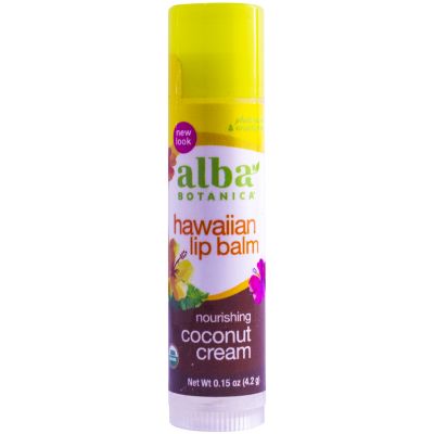 Alba Botanica, Lip Balm, Coconut Cream - 4.2 Gm