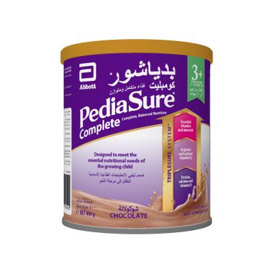 Pediasure, Baby Milk, Complete 3+, For Children From 3-10 Years, With Chocolate Flavor - 400 Gm