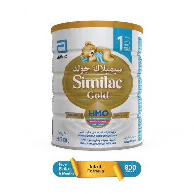 Similac Gold, Baby Milk, Number 1, For Infant Formula, For 0-6 Months - 800 Gm