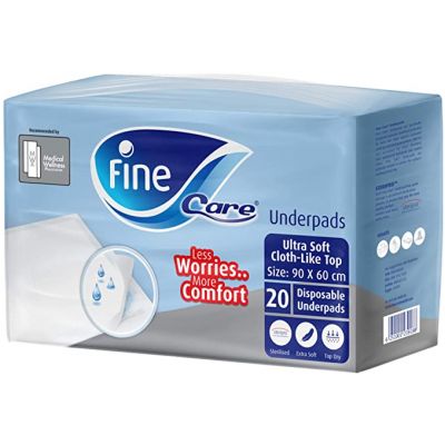 Fine Care Underpads 90X60 Cm - 20 Pcs