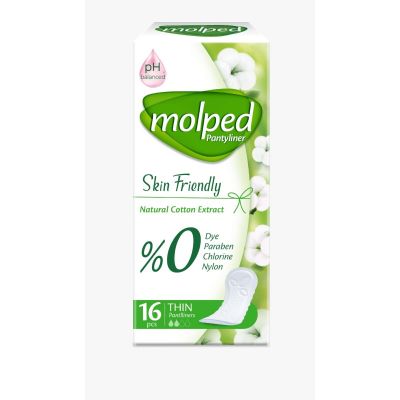 Molped Feminine Pantyliner Pure Soft Day - 16 Pcs
