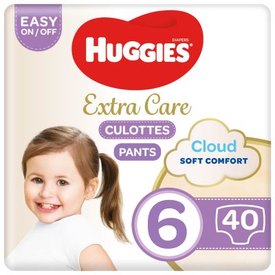 Huggies, Baby Culottes, Extra Care, Size 6 - 40 Pcs