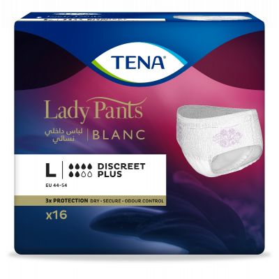 Tena, Lady Pants, Discrete Plus, Large Size - 16 Pcs