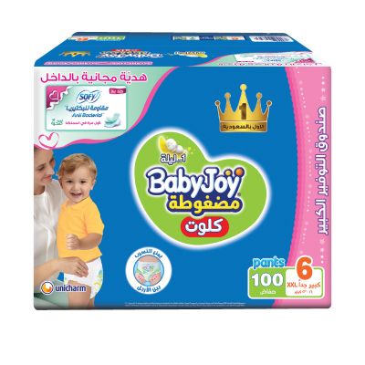 Babyjoy, Pants, Size 6, Jumbo Box + Gift - 100 Pcs