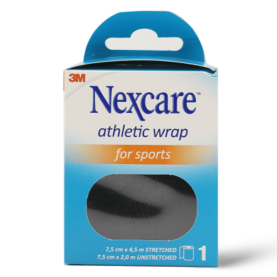 Nexcare, Athletic Wrap, Black, For Sports - 1 Pc