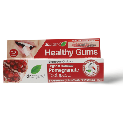 Dr.Organic Toothpaste Pomegranate Healthy Gum - 100 Ml