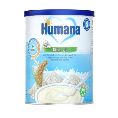 Humana Baby Complementary Food With Rice And Milk With Cereals For 6 Months Baby - 400 Gm