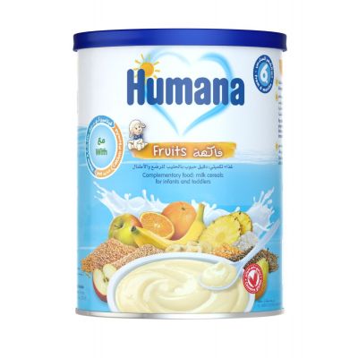 Humana Baby Complementary Food With Fruits And Milk Cereals For 6 Months Baby - 400 Gm