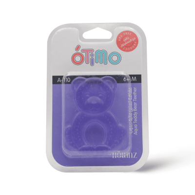 Otimo Teether Aqua With Teddy Bear Shaped From 6 Months And More - 1 Pc