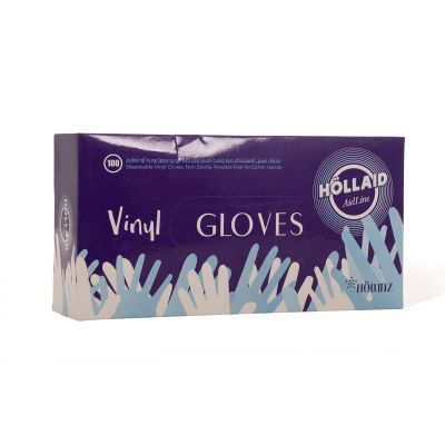 Hollaid, Vinyl Gloves, Disposable, Powder Free - 1 Kit